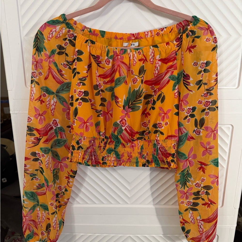 Crop top with long sleeves. Bar III.